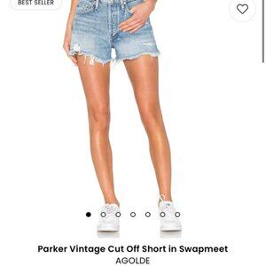 Agolde Parker Shorts in swampmeat. Lightly used, worn twice